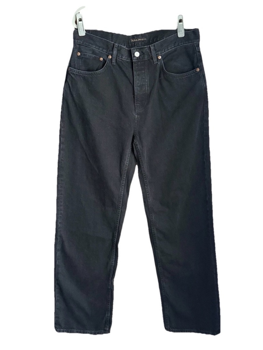 Nudie Jeans Co Tuff Tony Black Vintage Denim Mens 32x32 ***Wide Leg Fit Grunge